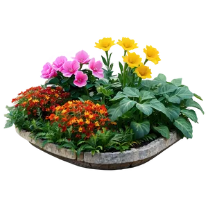 Blooming Flower Bed PNG 06272024 PNG