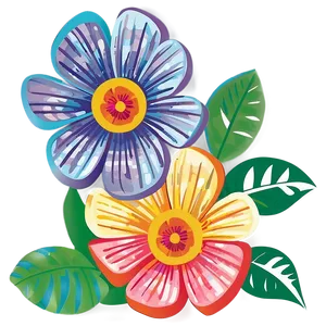 Blooming Flower Cricut Template PNG 06282024