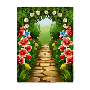 Blooming Garden Path PNG 58 PNG