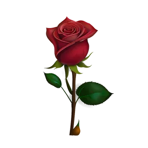 Blooming Red Rose PNG 05242024