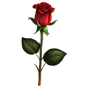 Blooming Red Rose PNG 89