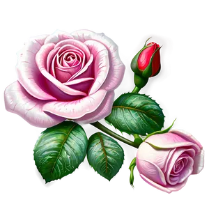 Blooming Rose Clipart Png 06272024 PNG image