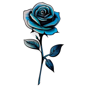 Blooming Rose Tattoo Template PNG 05252024 PNG