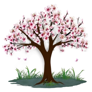 Blooming Spring Tree PNG Huc