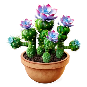 Blooming Succulent Png 05242024 PNG image