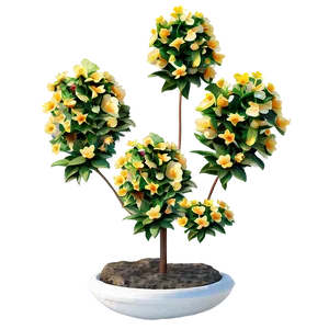 Blooming Summer Garden PNG Sdy