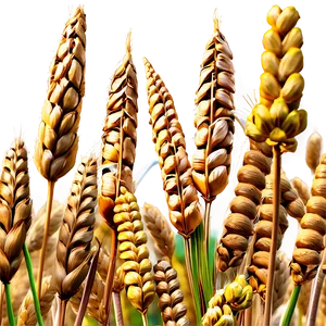 Blooming Wheat Field Spring Png 06252024 PNG image