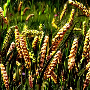 Blooming Wheat Field Spring Png 51 PNG image