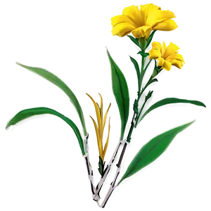 Blooming Yellow Flowers PNG 7 PNG