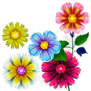 "blossom Burst: Vibrant Flower PNG" A