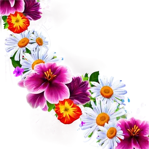 "blossom Burst: Vibrant Flower PNG" C