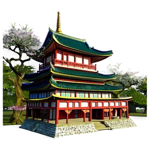Blossoming Cherry Palace PNG Xbs