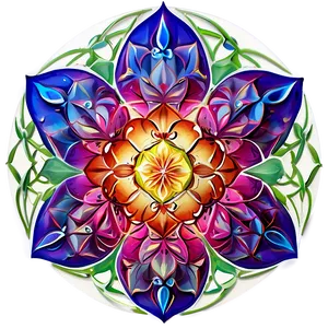 Blossoming Flower Of Life Art Png 06252024 PNG image