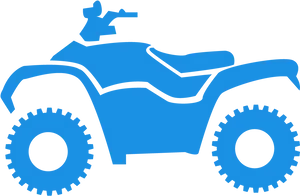 Blue A T V Icon