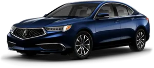 Blue Acura T L X Side View PNG image