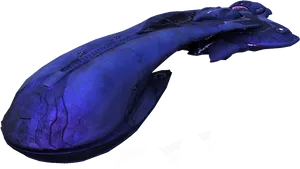 Blue_ Alien_ Spaceship_ Render PNG image