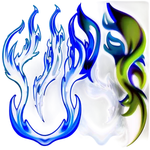 Blue And White Flames Png Hje PNG image