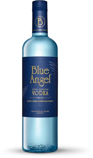 Blue Angel Vodka Bottle PNG image