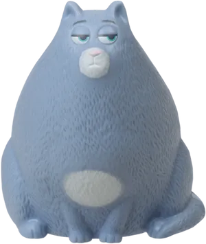 Blue Animated Cat Figure PNG image
