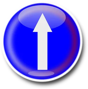 Blue Arrow Button PNG image