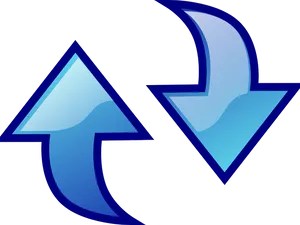 Blue Arrow Clipart Two Way Direction PNG image