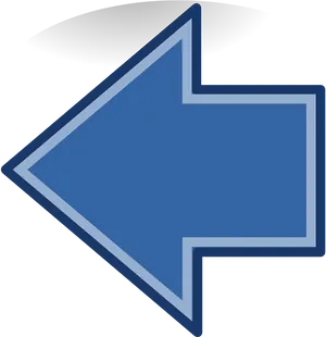 Blue Arrow Pointing Left PNG image