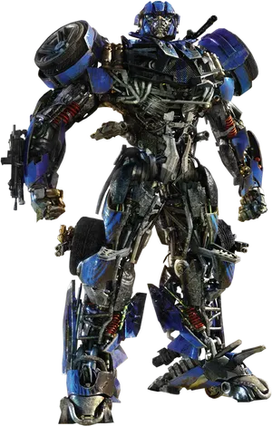 Blue Autobot Transformer Standing