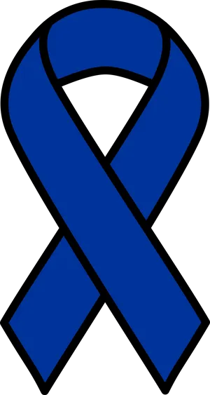 Blue Awareness Ribbon PNG image