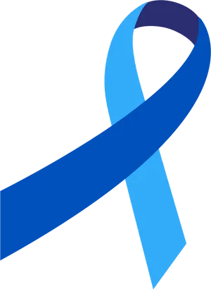 Blue Awareness Ribbon PNG image