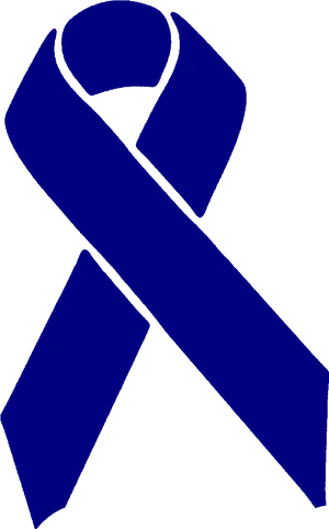 Blue Awareness Ribbon Graphic PNG image