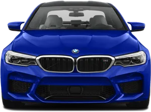 Blue B M W Front View PNG image