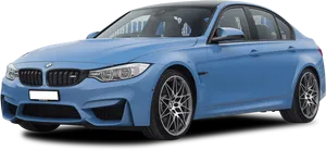 Blue B M W M3 Sedan PNG image