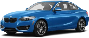 Blue B M W Sports Coupe PNG image