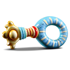 Blue Baby Rattle Png 06202024 PNG image