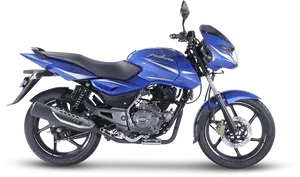 Blue Bajaj Pulsar Motorcycle PNG image