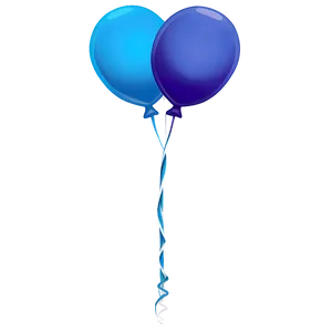 Blue Balloons PNG 47