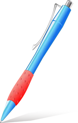 Blue Ballpoint Pen Graphic PNG image