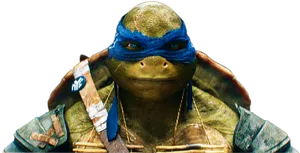 Blue Bandana Ninja Turtle PNG