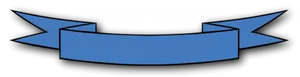Blue Banner Ribbonon Black Background PNG