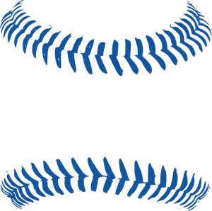 Blue Baseball Stitches Graphic PNG image