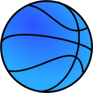 Blue Basketball Clipart.png PNG image