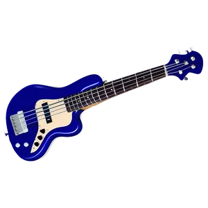 Blue Bass Guitar PNG 1