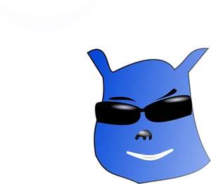 Blue Bear Superhero Cartoon