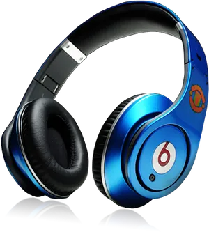 Blue Beats Headphones PNG image