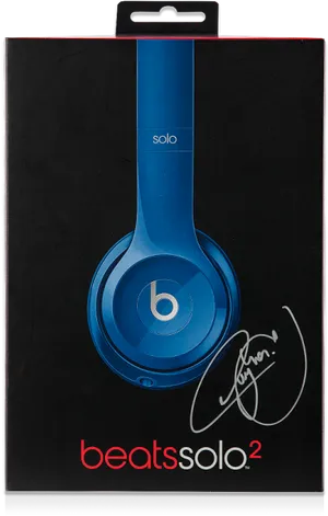 Blue Beats Solo2 Headphones Packaging PNG image