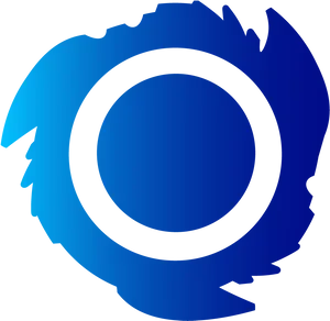 Blue Beyblade Top Graphic PNG image