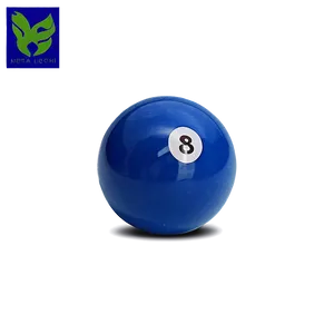 Blue Billiard Ball PNG 06132024