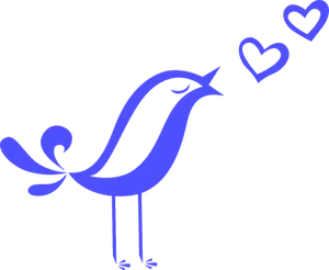 Blue Bird Love Graphic