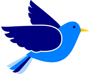 Blue Bird Vector Art