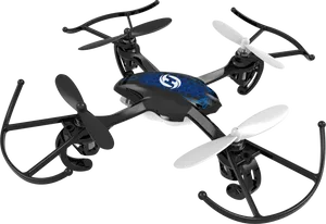 Blue Black Quadcopter Drone